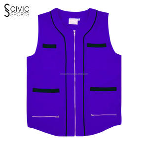 Chaleco de peluquero de poliéster transpirable personalizable Vintage excelente supermercado para trabajo en equipo de publicidad voluntario Logotipo de moda - Product Image 1