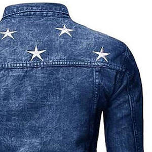 Veste en jean pour homme de haute qualité en gros, veste en jean à manches longues à bouton unique, veste en jean personnalisée, nouveaux designs, veste en jean pour homme - Product Image 6