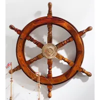 Volant de bateau en bois pour la plage, durable, écologique, moderne, vintage, décoration murale nautique, décoration intérieure, bateau, prix abordable