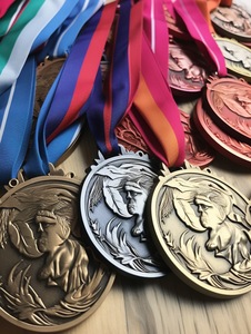 Fabricación <span class=keywords><strong>Medalla</strong></span> personalizada Latón antiguo Bronce Metal <span class=keywords><strong>Medalla</strong></span> <span class=keywords><strong>milagrosa</strong></span> Pequeña aleación de zinc Deporte Business Award Medallas con cinta - Product Image 6