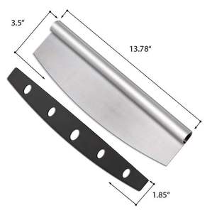 Cortador de Pizza de Acero Inoxidable Hecho a Mano, Herramientas para Servir Alimentos, Utensilios de Cocina para el Hogar y Restaurantes, el Mejor Cortador de Masa para Pizza - Product Image 3