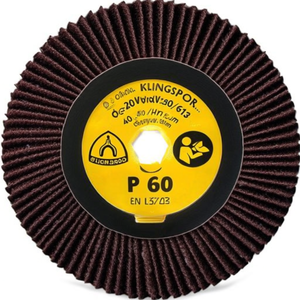 KLINGSPOR KM 613 ใบเจียรแบบพัด 40xH20 มม. ความหยาบ 80 คอรันดัม พร้อมก้าน- 6 มม. แพ็ค 10 ชิ้น - Product Image 3