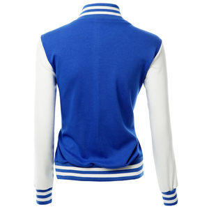 <b>Top</b> Supplier Custom Jacket with Leather Sleeves Stylish Ladies Baseball Letterman Jacket for Casual Wear Women's Varsity Jackets - Product Image 2