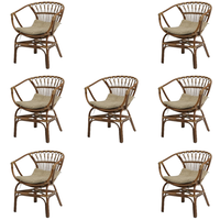 Chaise longue en rotin Borneo, mobilier d'extérieur moderne - Confortable et élégant pour la maison ou l'hôtel