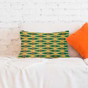 Coussin vintage bohème à imprimé kilim, accent de décoration ethnique rustique pour la maison, housse + insert - Product Image 5