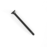 Tornillos para Paneles de Yeso con Cabeza de Trompeta y Cabeza Phillips, Recubiertos de Fosfato Negro, Clase 8.8, Métricos/Pulgadas, de Acero al Carbono de Grado Industrial - BIS