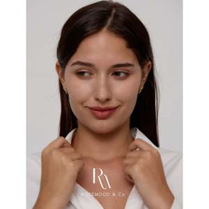 Orecchini Pendenti Leggeri a Serpente Verde in Vermeil Dorato, con Occhio di Allah, Regalo alla Moda - Product Image 3