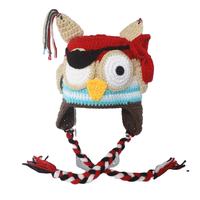 Gorro de Invierno de Ganchillo con Diseño de Búho 2025, Unisex, Hecho a Mano con Hilo de Algodón Leche, para Niño o Niña, en Oferta y Disponible para Fiestas