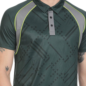 Polo de sublimation respirant pour hommes Fabricant OEM Polo de sublimation pour hommes personnalisé Prix d'usine en tissu polyester - Product Image 6