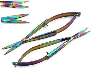 Instruments de chirurgie CASTROVIEJO de haute qualité en acier inoxydable multicolores, micro-ciseaux, instruments chirurgicaux - Product Image 2