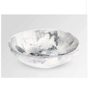 Cuenco decorativo de resina, centro de mesa hecho a mano moderno, bandeja de exhibición elegante, acento de mesa único para el hogar, sala de estar o decoración de la cocina - Product Image 5