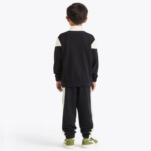 ชุดวอร์มลำลองใส่สบายสำหรับเด็กผู้ชายเด็กผู้หญิงแจ็คเก็ตแขนยาวมีซิปกางเกงผ้าฝ้ายโพลีเอสเตอร์ระบายอากาศได้ดีสำหรับฤดูหนาว - Product Image 2