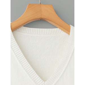 Women's Plus Size V-Neck Long Sleeve Embroidered Knit <b>Cardigan</b> Sweater - Product Image 6