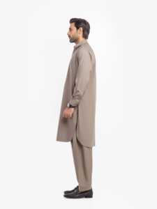 Salwar Kameez pakistanais pour hommes, coupe décontractée et soignée, tenue traditionnelle musulmane pour le bureau, l'Aïd et la Jummah - Product Image 4