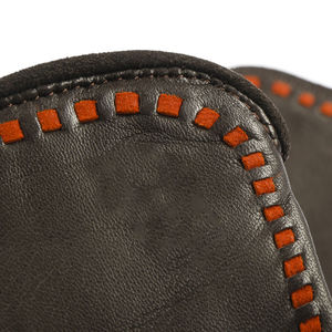 Gants en cuir respirants à doigts entiers, compatibles écran tactile, avec logo personnalisé, en tissu coton-polyester de haute qualité, pour homme, tendance - Product Image 6