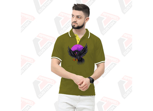Camiseta Polo a rayas para hombre, transpirable y elegante para Halloween - Product Image 2