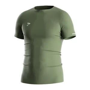 Pantalones de chándal para hombre, color verde militar, con costuras reforzadas y ecológicos, fabricante mayorista - Product Image 3