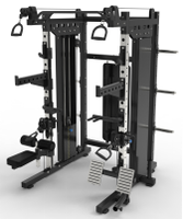 Machine de Smith d'entraîneur multifonctionnelle de nouvelle conception avec la basse barre de traction de Lat et la corde de Triceps