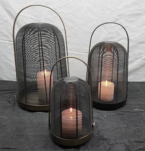 Portavelas de Metal de hierro de diseño clásico hecho a mano, colgante alto, acabado en polvo blanco de latón negro para el hogar, Navidad - Product Image 6