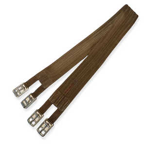 Circunferencia de caballo de cuero genuino de alta calidad con hebillas de acero inoxidable ajuste ajustable Material transpirable circunferencia de salto occidental - Product Image 6