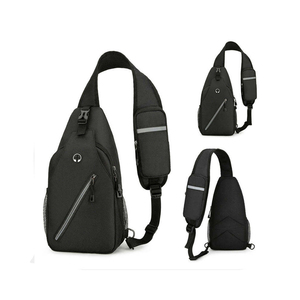 Personalized Wholesale Casual Custom Logo Fashion <b>Shoulder</b> Fabric Chest Sling Crossbody <b>Men</b> Cross Body <b>Bag</b> - Product Image 2