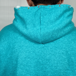 Sweat-shirts et pulls à capuche personnalisés 100% coton, lourds, surdimensionnés, à double col, à épaules tombantes, basiques surdimensionnés - Product Image 6