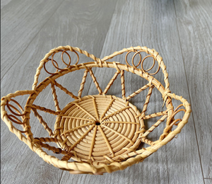<b>Woven</b> <b>Storage</b> <b>Basket</b> Handmade Rattan Dim Sum Melon Seeds and Fruit <b>Basket</b> - Product Image 4