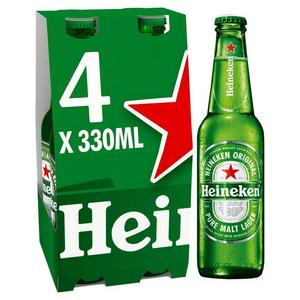 Heineken 0.0% Botella Cerveza Lager Sin Alcohol 12x330ml - Product Image 4