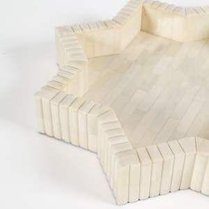 Plateau de service en bois de qualité supérieure avec incrustations de résine d'os, emballage personnalisé pour le service de chocolat, service de desserts, cadeaux de l'Aïd el-Fitr, cadeaux du Ramadan, nacre - Product Image 2