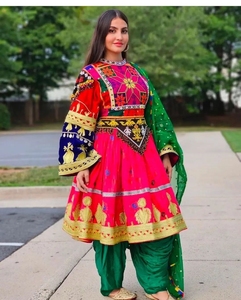 Vêtements traditionnels faits à la main robe afghane de haute qualité meilleur matériel afghan Vintage femmes robes 0679 - Product Image 5
