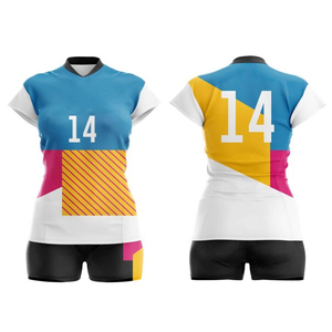 Uniforme de voleibol para hombre, diseñe su propia camiseta de voleibol con 100% poliéster y personalice el material de secado rápido y transpirable - Product Image 1