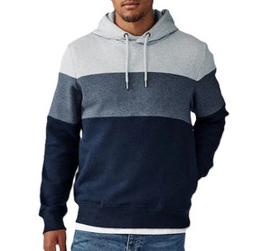 Luxury Cotton <b>Pullover</b> Hoodie <b>for</b> <b>Men</b> with Pockets Block Color Design Long Sleeve Soft Comfortable Casual Loose Fit Fashion Wear - Product Image 4