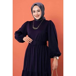 ชุดฮิญาบยาวแบบสวมเข็มขัดขนาด38,46 40ผลิตจากไก่งวง - Product Image 4