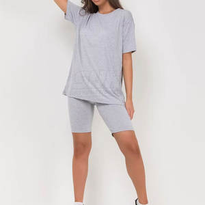 ชุดกางเกงขาสั้นลำลองผู้หญิงคุณภาพพรีเมียม น้ำหนักเบา สำหรับออกกำลังกาย ผลิตจากผ้าฝ้าย 100% แห้งเร็ว ระบายอากาศดี เหมาะสำหรับฤดูร้อน ผลิตในประเทศปากีสถาน - Product Image 3