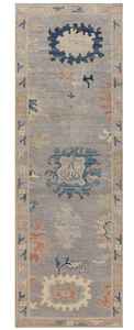 High demand Hand Knotted Modern Luxury Woolen Carpet Beige and <b>Pink</b> Runner Rug 2.6x22 Handwoven Traditional Prayer Rug - Product Image 2