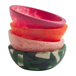 Bol artisanal en résine époxy Pièce d'art décorative unique pour bureau à domicile ou cadeau Bol en résine inspiré de l'océan - Product Image 2