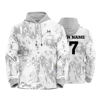Sudadera con Capucha Personalizada de Estilo Urbano, Lavado Ácido, Estampado de Camuflaje, Tejido de Punto, Oversize, Felpa Francesa, 100% Algodón, Holgada, para Hombre, de Corte Cuadrado, Secado Rápido, Transpirable