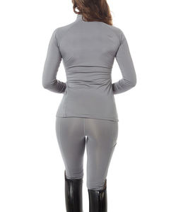 Hauts à manches longues pour femmes, hauts équestres, course de chevaux, équitation, couche de base pour femmes - Product Image 3
