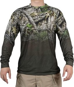 Vente en gros de sweat-shirt de chasse tactique camouflage imperméable à l'eau pour homme et femme, impression par sublimation, performance, chemise de pêche - Product Image 5