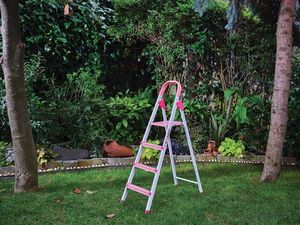 Modern Designed Home and Warehouse Use Metal <b>Step</b> Ladder Colorful Iron and Household Ladder <b>Stools</b> RCM-684 - Product Image 4