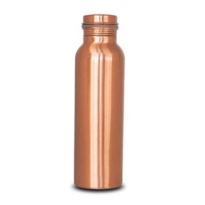 Botella de agua de cobre puro 100% ecológica para botellas a prueba de fugas de beneficio de salud Ayurveda - Product Image 1
