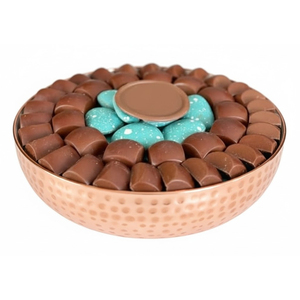 High Quality Gold Metal <b>Chocolate</b> Bowl Crumpled Ruffled Edge Hotel Decor <b>Wedding</b> Decoration <b>Chocolate</b> Serving Bowl Best Price - Product Image 5