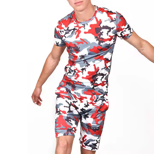 ชุดเสื้อผ้าแนวสตรีทเสื้อยืด2ชิ้นผ้าฝ้ายพิมพ์ลายระบายแห้งเร็ว - Product Image 5