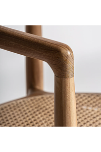 Cadre moderne nordique bonne qualité bois de frêne véritable rotin chaise de salle à manger chaise de salle à manger moderne pour salle à manger - Product Image 4