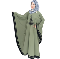 Nouvelle Abaya pour femmes Mega Impex au design tendance, manches longues, en polyester, tailles personnalisées, service ODM OEM, respirante, prix raisonnable