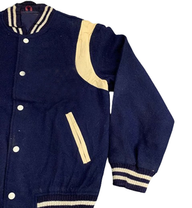 Blouson universitaire en laine d'hiver pour homme personnalisé avec broderie, tissu en denim respirant - Product Image 5