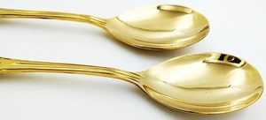 เครื่องใช้สำหรับห้องครัวบ้านและที่ให้บริการทุกวันช้อนทองแดงบริสุทธิ์สำหรับกาแฟชาและการรับประทานอาหารแบบดั้งเดิม - Product Image 4