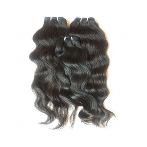 Top qualité unique dessiné 100% cheveux humains belles extensions de cheveux de vague indienne crue - Product Image 6