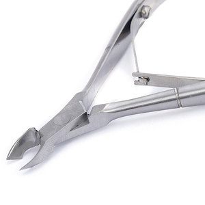 Coupe-cuticules professionnels en acier inoxydable à double ressort, ouverture large, logo personnalisé, pour ongles des doigts et des orteils - Product Image 2