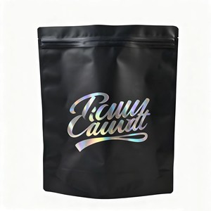 Bolsa de Mylar Negra Mate Personalizada de Gran Tamaño, Bolsa de Embalaje Vertical Gruesa para Ropa - Product Image 3